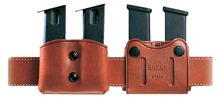 GALCO DOUBLE MAG CARRIER BLK 9/40/357 STAGGERED MAGS< - for sale