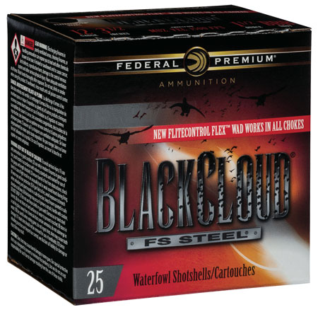 FEDERAL BLACK CLOUD 12GA 2.75" 1-1/8OZ #4 1500FPS 25RD 10BX/C - for sale