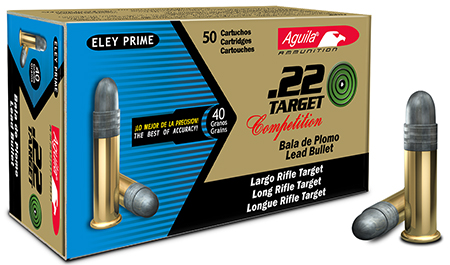 Aguila - Competition - .22LR - AMMO 22 LR TARGET 40GR 50RD/BX for sale