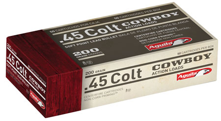 AGUILA 45 LONG COLT 200GR 50RD 10BX/CS LEAD SP - for sale