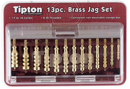 TIPTON 13-PIECE BRONZE SOLID BRASS JAG SET W/STORAGE CASE - for sale