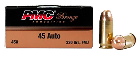 PMC AMMO 45 ACP 230GR FMJ-RN 250RD BATTLE PACK 3BP/CS - for sale