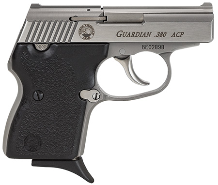 NAA GUARDIAN .380ACP 6+1 SHOT S/S BLACK SYNTHETIC GRIPS - for sale