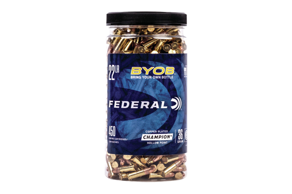 FEDERAL 22 LR 1260FPS 36GR HP 450RD BUCKET 8BX/CS - for sale