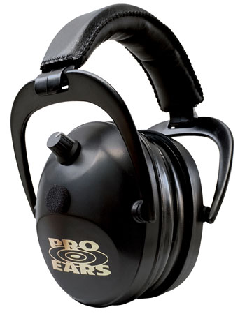 PRO EARS GOLD II 26 EAR MUFF ELECTRONIC W/PADDED BASE BLK - for sale