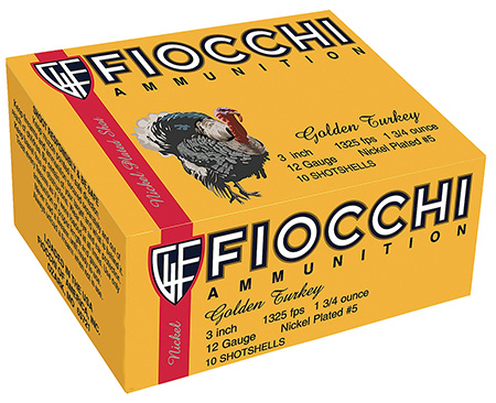 FIOCCHI GOLDEN TURKEY AMO 12GA 3 IN 1 3/4 OZ #5 13... - for sale