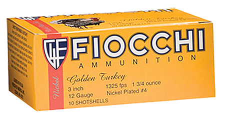 FIOCCHI GOLDEN TURKEY AMO 12GA 3 IN 1 3/4 OZ #6 1325FPS 10-RD ( 10 BOXES PER CASE) - for sale