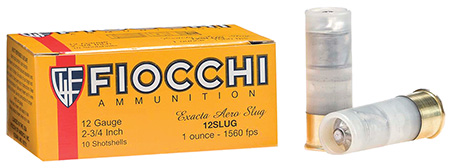 FIOCCHI 12GA AERO SLUG HV 10/250 - for sale