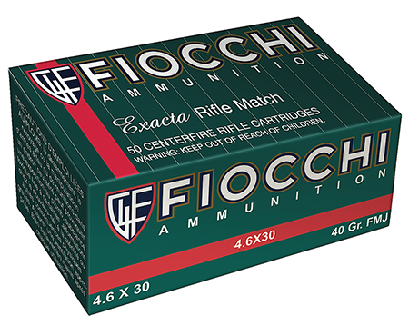 FIOCCHI 4.6X30 40GR FMJ 50RD 20BX/CS - for sale