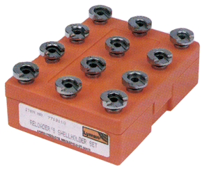 LYMAN X-SHELLHOLDER 12 PIECE SET & STORAGE BOX - for sale