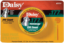 DAISY POINTED PELLET .177 250-COUNT 6-PACK CASE - for sale