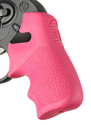 HOGUE GRIPS TAMER RUGER LCR PINK W/FINGER GROOVE - for sale