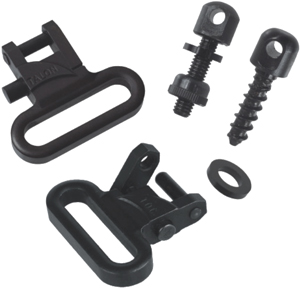 TOC TALON 1" SWIVELS & SCREW SET QUICK RELEASE STEEL BLACK - for sale