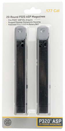 SIG AIRGUN MAGAZINE P320 .177 20RDS 2-PACK! - for sale
