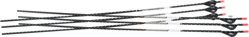 EASTON ARROW FMJ 5MM 340 W/ 2" BLAZER VANES 6-PACK - for sale