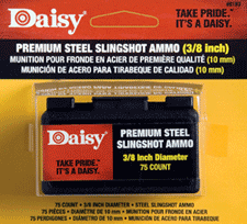 DAISY SLINGSHOT AMMUNTION 3/8" STEEL 70-COUNT PACK - for sale