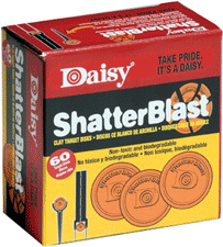 DAISY SHATTERBLAST TARGETS  2" 60PK NON-TOXIC BIODERGRADABLE - for sale