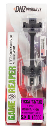 DNZ GAME REAPER INTEGRAL 1-PC MOUNT TIKKA T3 HIGH BLK - for sale