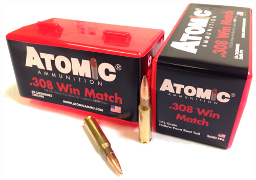 ATOMIC 308 WIN 175GR MATCH BTHP 50RD 10BX/CS - for sale