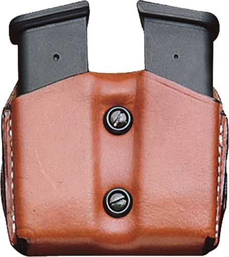 DESANTIS DOUBLE MAG POUCH OWB LEATHER SIG P365 TAN - for sale