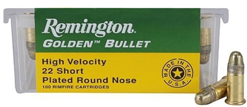 REMINGTON 22 SHORT HIGH VEL 29GR PLATED LRN 100RD 50BX/CS - for sale