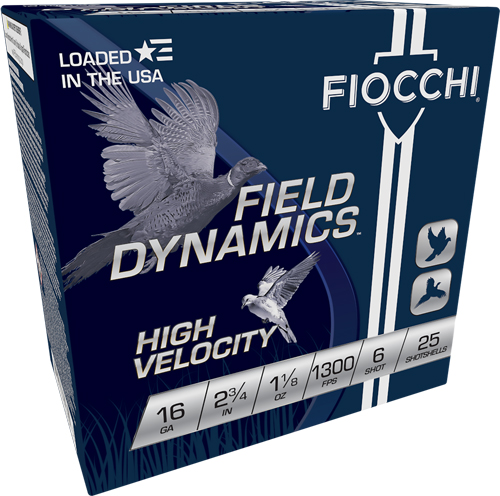 FIOCCHI HV LEAD AMO 16GA 2.75 IN 1-1/8 OZ #6 1300F... - for sale