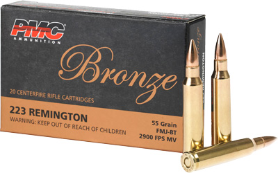 PMC 223 REMINGTON 55GR FMJ-BT 20RD 50BX/CS - for sale