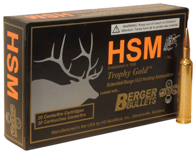 HSM TROPHY GOLD 308 NORMA MAG 168GR BERGER VLD 20RD 20BX/CS - for sale