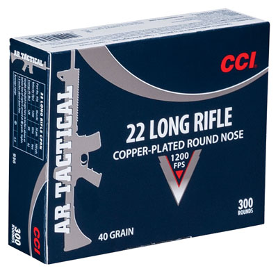 CCI RIMFIRE AMO 22LR TACTICAL 22 40GR CPRN 300RD (10 BOX CASE) - for sale