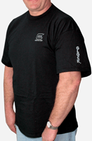 GLOCK OEM BLACK SHORT SLEEVE T SHIRT LG - for sale