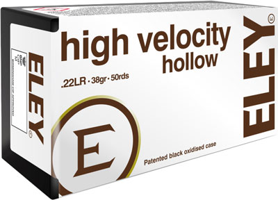 ELEY HIGH VELOCITY 22LR 38GR HP 50RD 100BX/CS - for sale