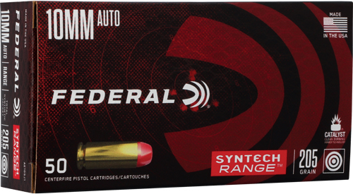 FEDERAL AE 10MM 205GR TOTAL SYNTHETIC RANGE 50RD 10BX/CS - for sale