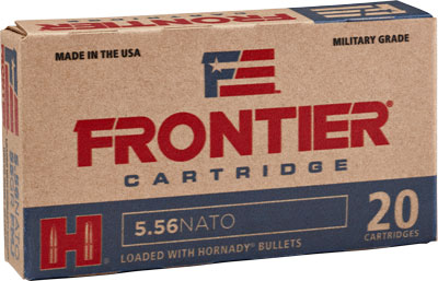 Hornady - Rifle - 5.56x45mm NATO - AMMO FRONTIER 5.56 62GR FMJ 20/BX for sale