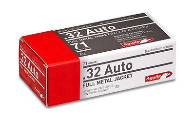 Aguila - Target & Range - .32 ACP - AMMO 32 AUTO FMJ 71GR 50RD/BX for sale