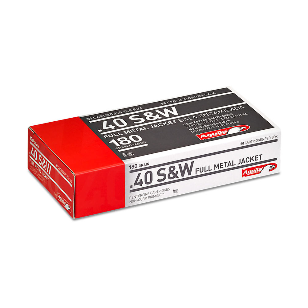Aguila - Target & Range - .40 S&W - AMMO 40 SNW FMJFN 180GR 50RD/BX for sale