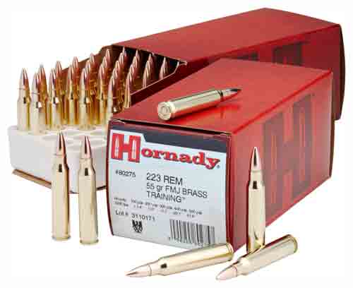 HORNADY 223 REM 55GR FMJ 50RD 10BX/CS - for sale