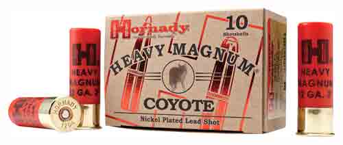 HORNADY HEAVY MAGNUM COYOTE AMO 12GA 3 IN BB NICKEL 10RD (10 BOX CASE) - for sale