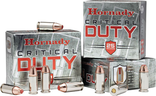 HORNADY CRITICAL DUTY AMO 9MM+P 124GR FLEXLOCK 25RD (10 BOX CASE) - for sale