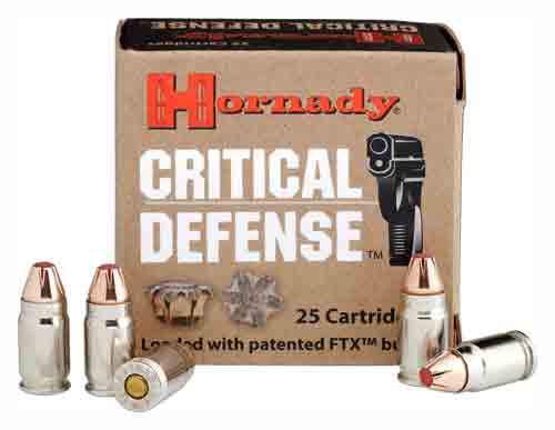 HORNADY CRITICAL DEFENSE AMO 40 S&W 165GR FTX 20RD (10 BOX CASE) - for sale