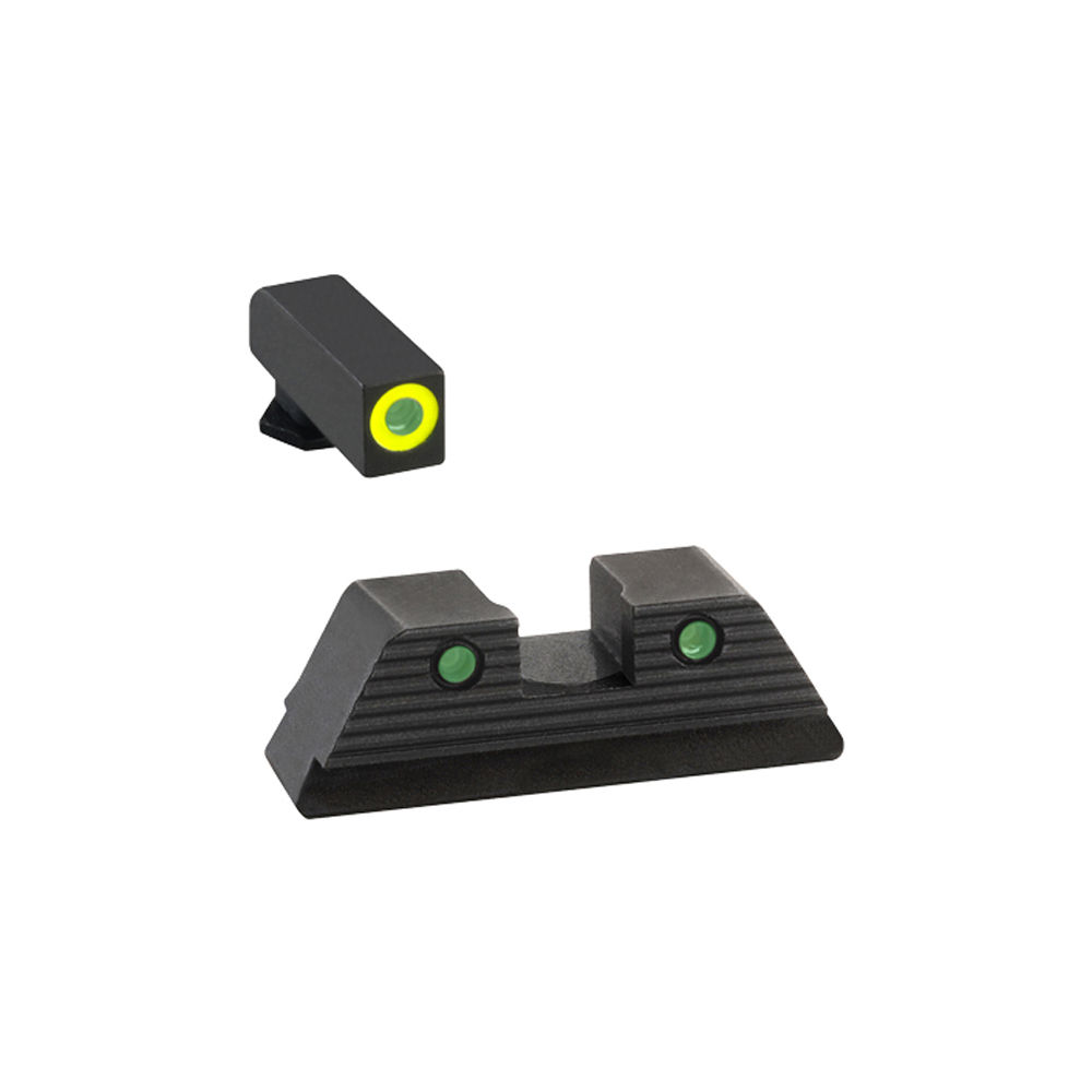 ameriglo - Trooper Sight Set for Glock - G43 GRNTRTLGRNLOTLFRNT BLKOTLSERSQ REAR for sale