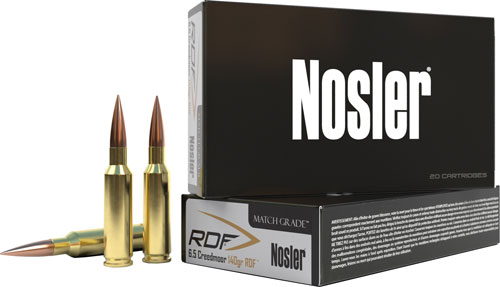 NOSLER 6.5CM 140GR RDF HPBT MATCH GRADE 20RD 10BX/CS - for sale