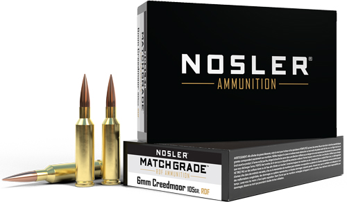 NOSLER MATCH GRADE 6MM CM 105G REDUCED DRAG HPBT 20RD 10BX/CS - for sale