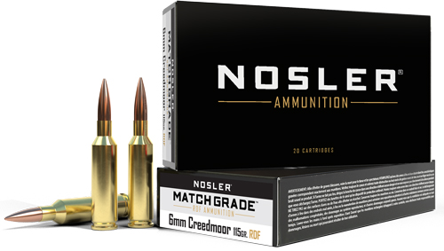 NOSLER MATCH GRADE 6MM CM 115G REDUCED DRAG HPBT 20RD 10BX/CS - for sale