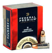 FEDERAL PREMIUM 9MM LUGER 124G HYDRA-SHOK JHP 20RD 25BX/CS - for sale