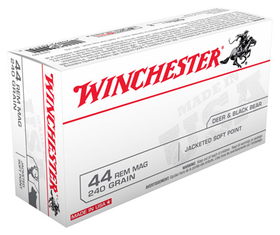 WINCHESTER USA 44 REM MAGNUM 240GR JSP 50RD 10BX/CS - for sale