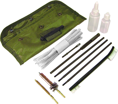 PSP CLEANING KIT AR15/M16 GI FIELD OD GREEN POUCH - for sale