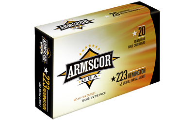 ARMSCOR 223 REM 55GR FMJ 20RD 50BX/CS - for sale