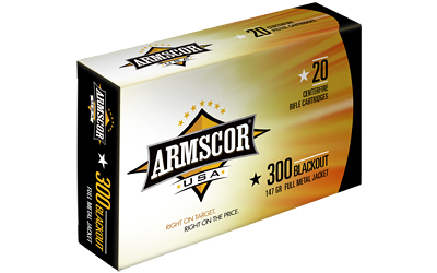 ARMSCOR 300 AAC 147GR FMJ 20RD 10BX/CS - for sale