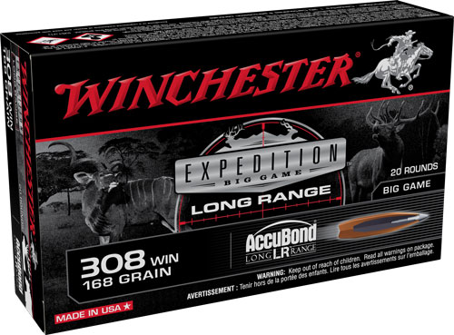 WINCHESTER MATCH 308 WIN 168GR ACCUBOND LR 20RD 10BX/CS - for sale