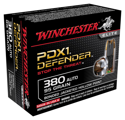 WINCHESTER SUPREME ELTE 380ACP 95GR PDX1 DEF 20RD 10BX/CS - for sale